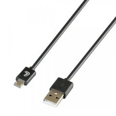 ΚΑΛΩΔΙΟ ΦΟΡΤΙΣΗΣ ΚΑΙ ΣΥΓΧΡΟΝΙΣΜΟΥ MICRO USB 2Μ ΜΑΥΡΟ LAMPA - 1 ΤΕΜ.