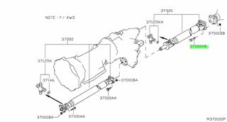 ΒΙΔΑ NISSAN NAVARA D40  371207S00A