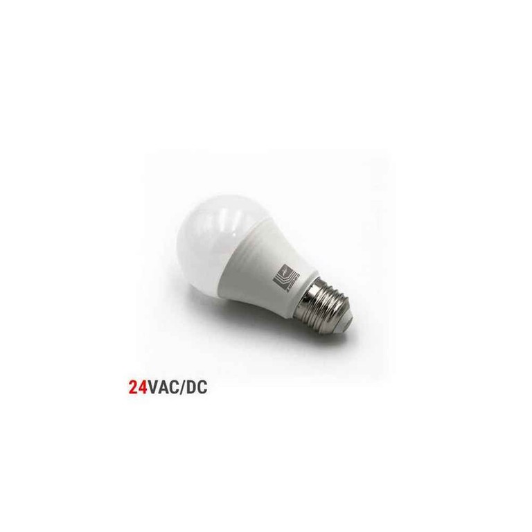 LΕD ΛΑΜΠΑ ΑΧΛΑΔΙ Ε27 8W 24V ΑC/DC ΛΕΥΚΟ 4000Κ