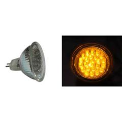 LED ΛΑΜΠΑ PAR16 ME 24LED 1.8W 12VDC 30° ΚΙΤΡΙΝΟ