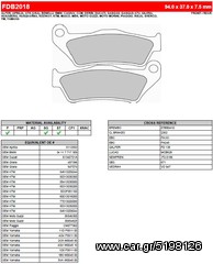 ΛΥΡΗΣ FERODO ΤΑΚΑΚΙΑ ΟΠΙΣΘΙΑ ΓΙΑ KTM 990 SMR / SMT 2008-2009, FDB2018SG