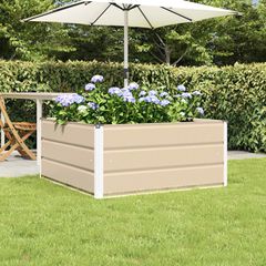 vidaXL Γλάστρα Ελεφαντόδοντο 100 x 100 x 45 cm Ατσάλι