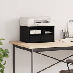 vidaXL Σταντ Εκτυπωτή Μαύρη Οξυά 40 x 32 x 24 εκ Επεξεργασμένο ξύλο