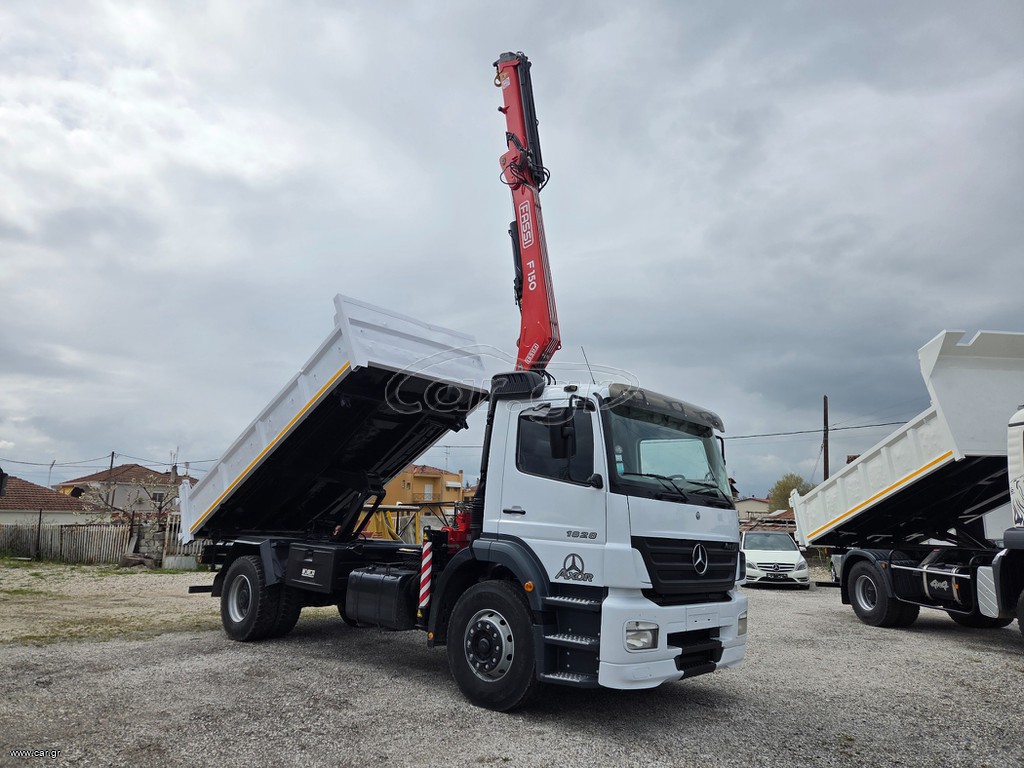 Ανατροπή + Γερανός Mercedes-Benz 2006 AXOR 1828 - FASSI F150 -ΑΝΑΤΡΟΠH
