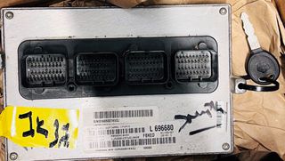 jeep cherokee KJ 2003-2005 3.7 CC ,P05094584ah,ΕΓΚΕΦΑΛΟΣ ΚΙΝΗΤΗΡΑ ΜΤΧ ΜΕ ΚΛΕΙΔΙ