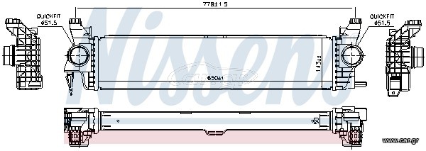 ΨΥΓΕΙΟ INTERCOOLER VITO 447