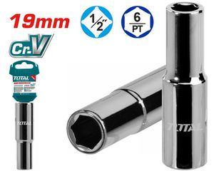 TOTAL ΚΑΡΥΔΑΚΙ ΕΞΑΓΩΝΟ ΜΑΚΡΙ 1/2" 19mm (THTST12193L)