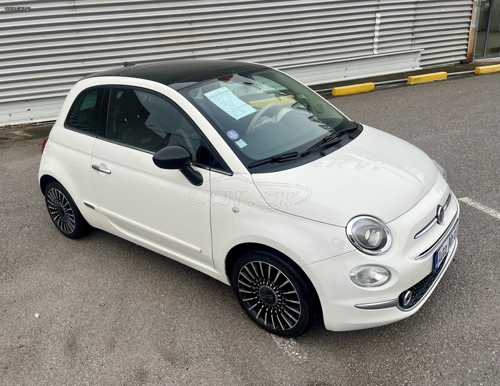 Fiat 500 2016 Γυάλινη Ανοιγόμενη Ηλεκτρ. Οροφή Οθονη 105 HpΔΕΡΜΑΤΙΝΑ-CLIMA