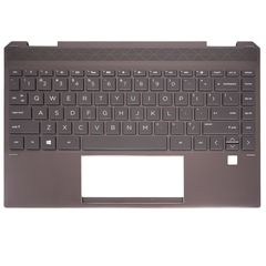 Πληκτρολόγιο - Laptop Keyboard Palmrest για HP Spectre X360 13-AP 13-AP0000 13-ap0001nv 13-AP0000NF L37681-001 V172546AS1 US Backlight Dark Ash Silver ( Κωδ.40769USBLPALM )