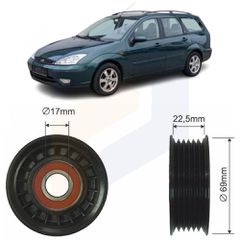 Τεντωτήρας ιμάντα poly-V για Ford Focus SW 1998 1999 2000 2001 2002 2003 2004 1075546