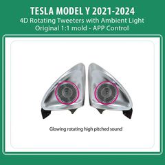 DIGITAL IQ AMBIENT TS 3922 TESLA MODEL Y mod. 2021-2024 (Ambient Light 4D Rotating Tweeters)