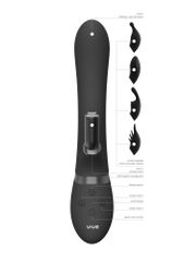 Chou - G-Spot Rabbit & Clitoral Stimulator Black *Bulk-thumb-5