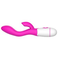 Silicone Rabbit Vibrator Pink-thumb-2
