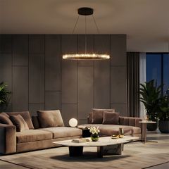Κρεμαστό Φωτιστικό Οροφής LED 45W 4500lm 180° AC 220-240V IP20 Ρυθμιζόμενο Λευκό CCT με Χειριστήριο από 2700K έως 6000K Dimmable - Lumileds SMD Chip - Μαύρο Ματ - Μ60 x Π60 x Υ3cm - 3 Χρόνια Εγγύηση