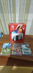 Nintendo switch oled με 3 παιχνίδια