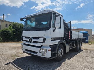 Ανατροπή + Γερανός Mercedes-Benz 2009 ACTROS 2541 - HIAB XS122 !