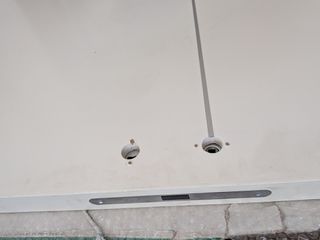 Εκθεσιακή πόρτα ξύλινη λευκή Ιταλική λάκα μεντεσές άξονα πάνω και κάτω, φύλλο 80 210