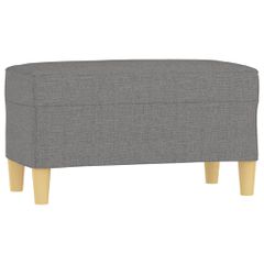 vidaXL Πάγκος Σκούρο Γκρι 70 x 35 x 41 εκ. Υφασμάτινος-thumb-1