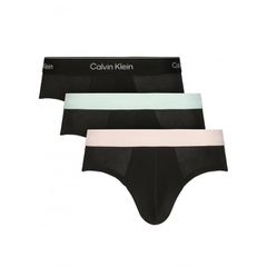 Calvin Klein Ανδρικό Σλιπ Βαμβακερό 3 Τεμάχια Χρωματιστό Λάστιχο 3ZG