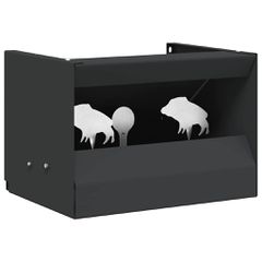 vidaXL Κουτί Παγίδας Σφαιρών Μαύρο 29 x 22 x 20 εκ Ατσάλι