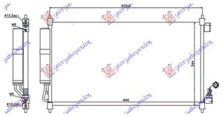 578006400 ΨΥΓΕΙΟ A/C 1.6i16V (610x342x16) NISSAN NV 200/EVALIA 09-