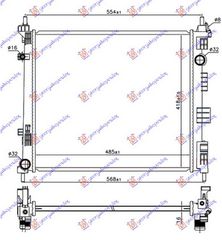 578006315 ΨΥΓΕΙΟ 1.5 dCi ΠΕΤΡΕΛΑΙΟ -2013 (485x418x16) (KOYO) NISSAN NV 200/EVALIA 09- 578006310 ΨΥΓΕΙΟ 1.5 dCi ΠΕΤΡΕΛΑΙΟ -2013 (485x418x16) 21410JX51A