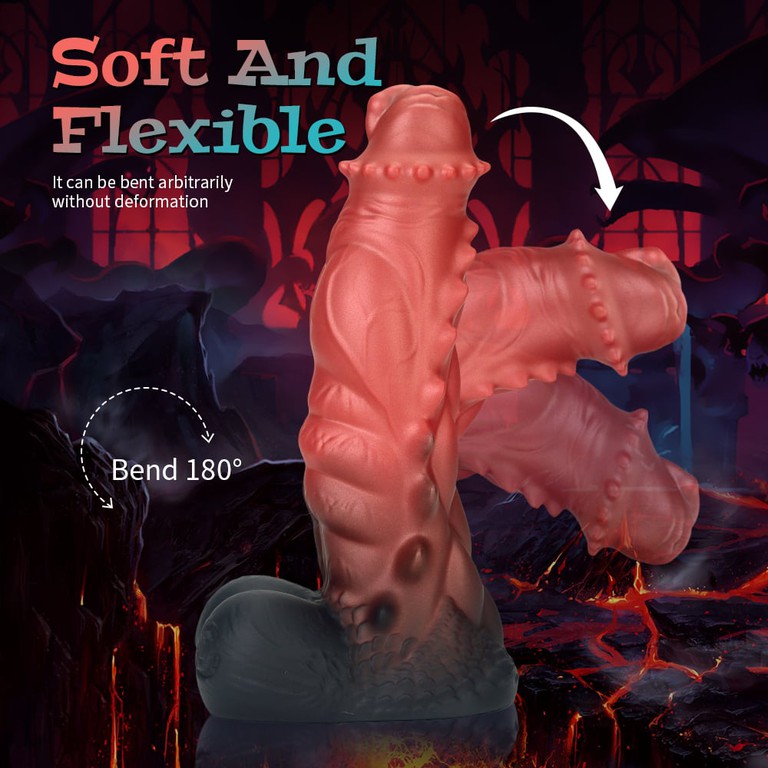 Fantasy Monster Dildo Red L