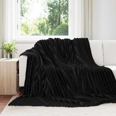 vidaXL Ριχτάρι Μαύρο 270 x 240 cm 1.83 kg Μαλλί