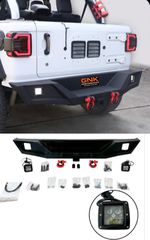 ΠΡΟΦΥΛΑΚΤΗΡΑΣ ΠΙΣΩ Jeep WRANGLER JL 18-24 Rear Bumper Off-Road  D-Rings & LED Arizona