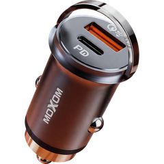Moxom MX-UC08 Small – Φορτιστής Αυτοκινήτου USB-C PD 33W & USB-A QC 3.0 Fast Charging