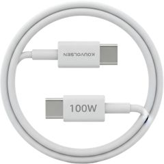 Kouvolsen X133 – Καλώδιο USB-C σε USB-C 100W Fast Charging & Data 1m White