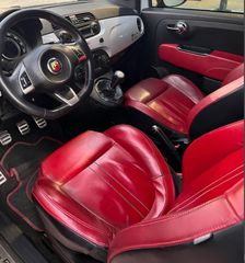 Καθίσματα Abarth 500 κόκκινα μπάκετ