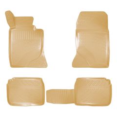 Πατάκια Σκαφάκια 3D Από Λάστιχο TPE Για Mercedes E-Class (Multiform) W124/W210/W211/CLS W219 Bosse 4 Τεμάχια Μπεζ Χωρίς Κουμπώματα 1146201