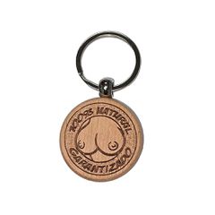 Diablo Picante - Wooden breast-shaped keychain