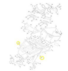 Κλίπς Πλαστικών Yamaha X-MAX 250 (37P) 2010-2012 37PF84570000