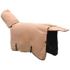 vidaXL Σαμάρι Ίππου Καπουτσίνο 75 cm Πολυεστέρας-thumb-3