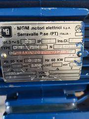 MGM Motori Elettrici CF/BA 71B4 — Ηλεκτρικός κινητήρας με φρένο DC (IP54) — 0.25–0.37 kW (50/60 Hz)-thumb-1