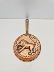 Vintage χάλκινο ντεκόρ λιοντάρι