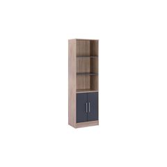 ΒΙΒΛΙΟΘΗΚΗ ΜΕΛΑΜΙΝΗΣ ENSLEY HM2027.04 SONAMA-ΓΚΡΙ 60x30x180Υ εκ.