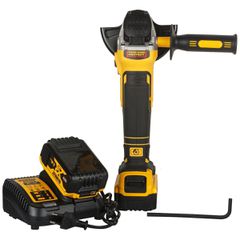 DEWALT ΓΩΝΙΑΚΟΣ ΤΡΟΧΟΣ 125ΜΜ ΜΠΑΤΑΡΙΑΣ 18V 2x5AH BRUSHLESS