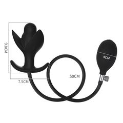 Pure Pleasure Inflatable Butt Plug Black