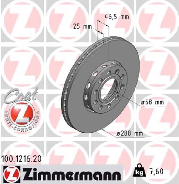 Zimmermann Δισκόπλακα - 100.1216.20
