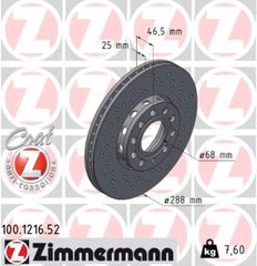 Zimmermann Δισκόπλακα - 100.1216.52