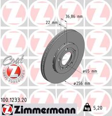 Zimmermann Δισκόπλακα - 100.1233.20