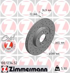 Zimmermann Δισκόπλακα - 100.1234.52