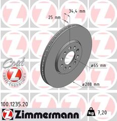 Zimmermann Δισκόπλακα - 100.1235.20