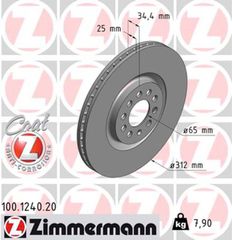 Zimmermann Δισκόπλακα - 100.1240.20