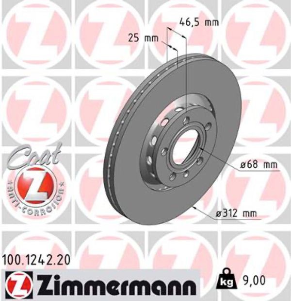 Zimmermann Δισκόπλακα - 100.1242.20