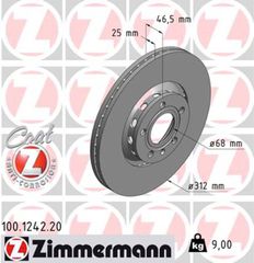 Zimmermann Δισκόπλακα - 100.1242.20