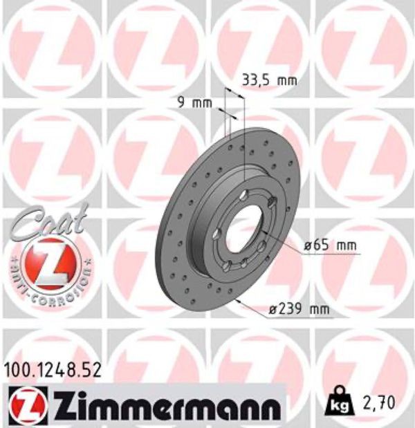 Zimmermann Δισκόπλακα - 100.1248.52